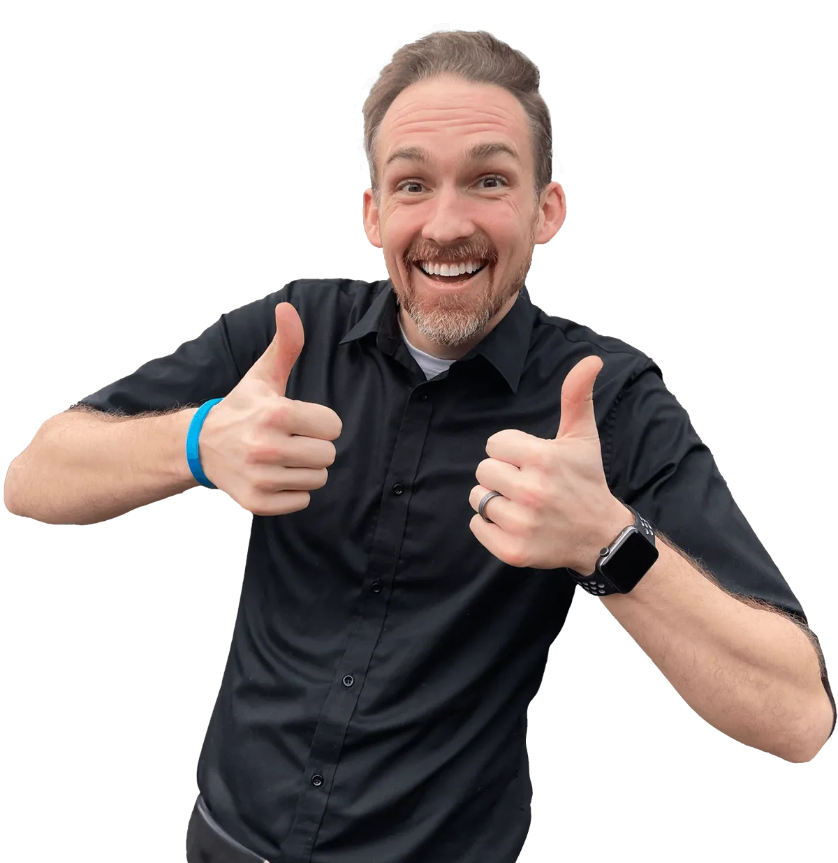 Dr. Adam Ward giving two thumbs up